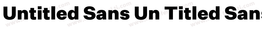 Untitled Sans Un Titled Sans字体转换